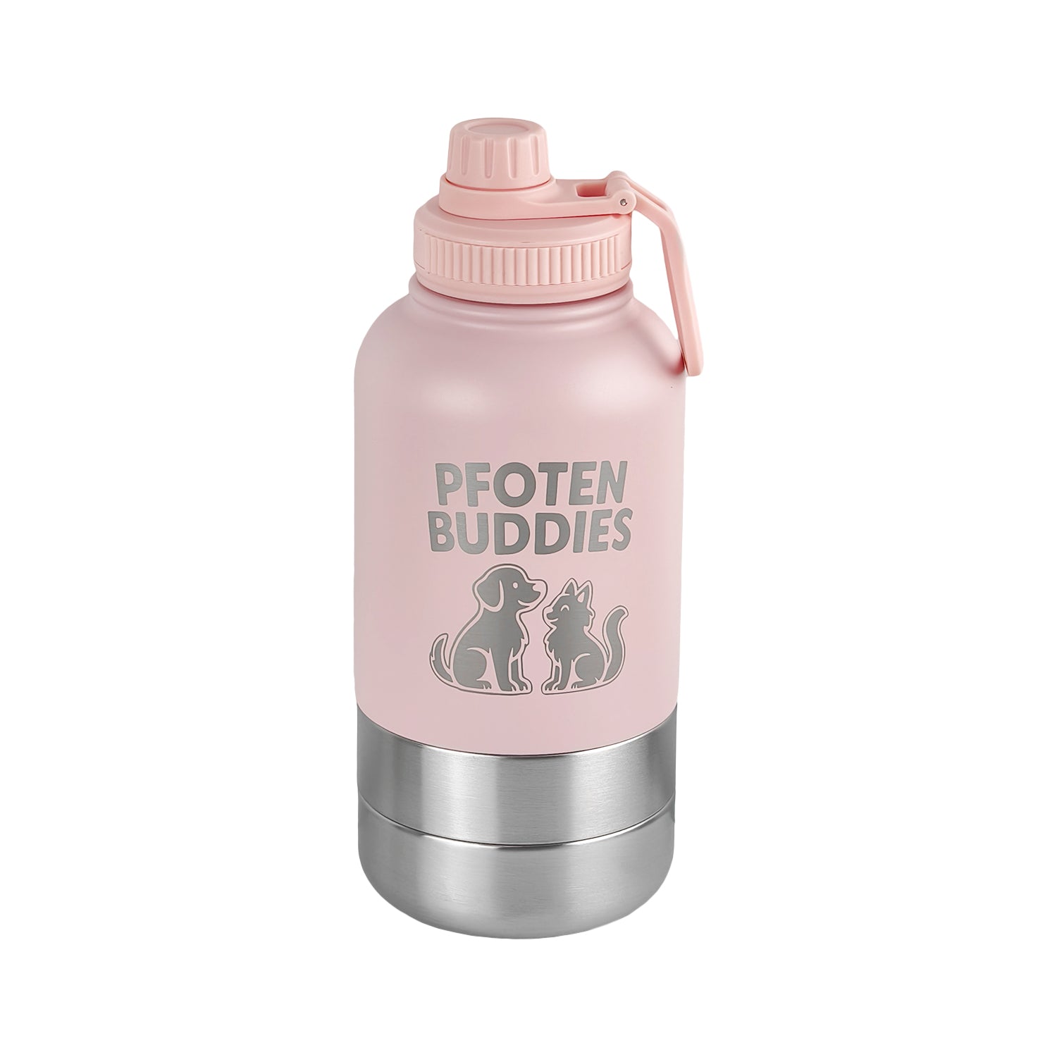 Pfotenbuddies® Edelstahl 3-in-1 Trinkflasche