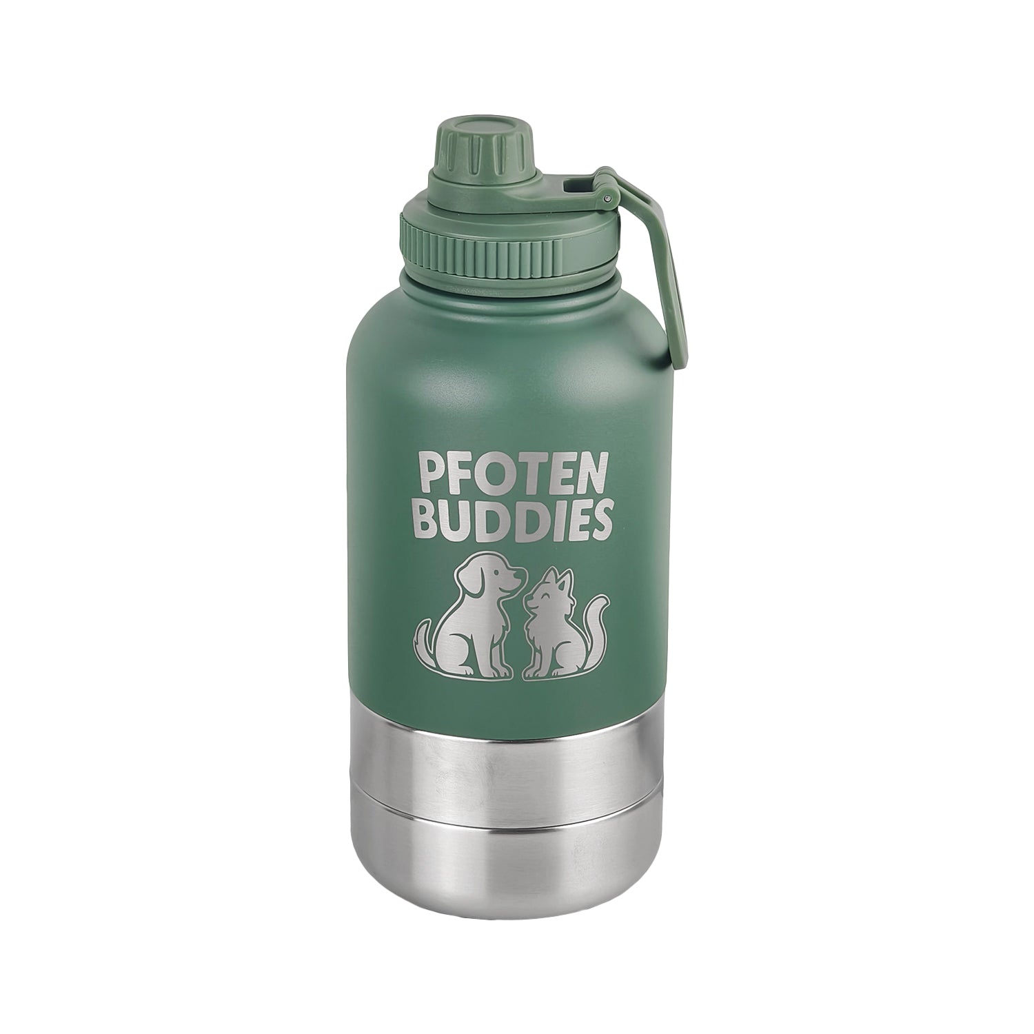 Pfotenbuddies® Edelstahl 3-in-1 Trinkflasche